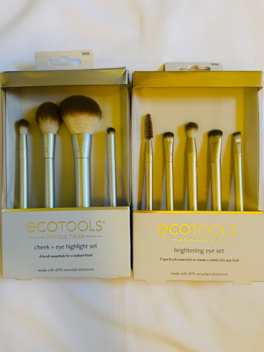 EcoTools Precious Metals Brush Bundle NEW Highlight + Brightening Eye Set
